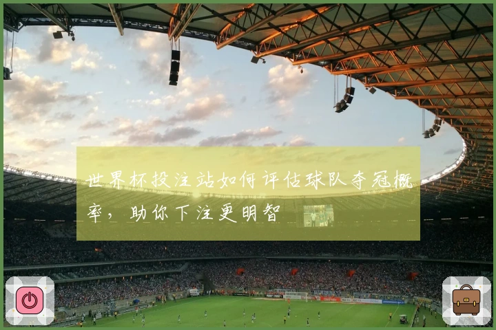 世界杯投注站如何评估球队夺冠概率，助你下注更明智