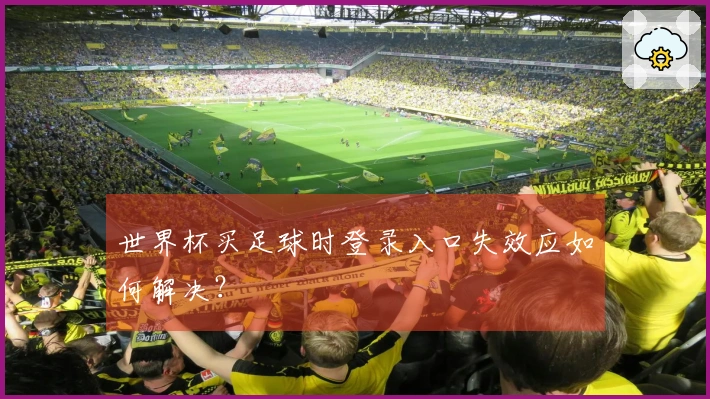 世界杯买足球时登录入口失效应如何解决？
